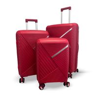 Set de 3 Maletas Rígidas color Rojo