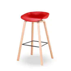 HOME & DESING - Silla Taburete color Rojo