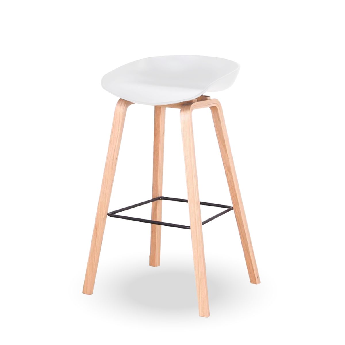 HOME & DESING - Silla Taburete color Blanco