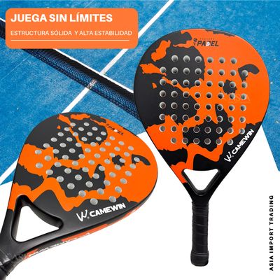 Imagen 2 del producto Pala de Padel Naranjo con Negro Modelo 4003