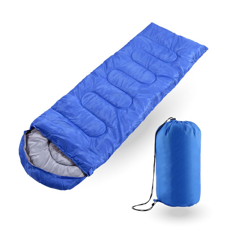 PWRFITNESS - Saco de Dormir Extendible color Azul