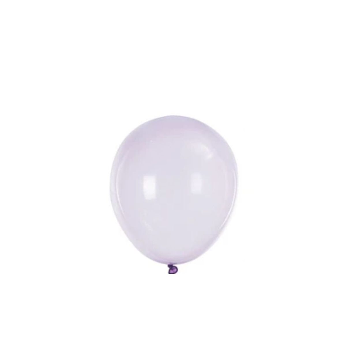 GENERICO - Globo De Látex 23cm Morado Semi Transparente 6pcs