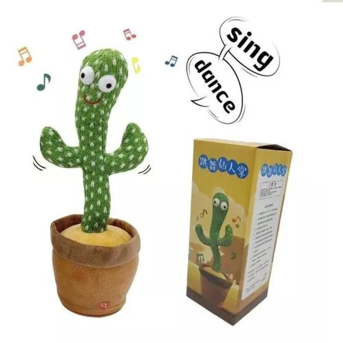 GENERICO - Cactus Bailarin Imita Voz Musical Bailarin Juguete Felpa