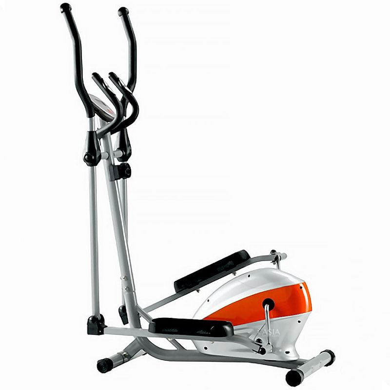 PWRFITNESS - Eliptica Blanca y Naranja
