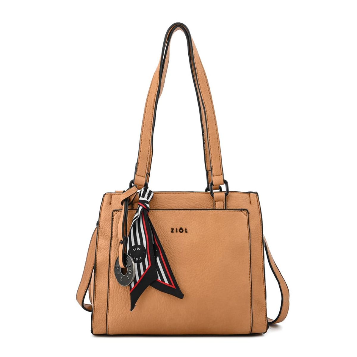 ZIOL - Cartera tote tres divisiones raina mediana camel