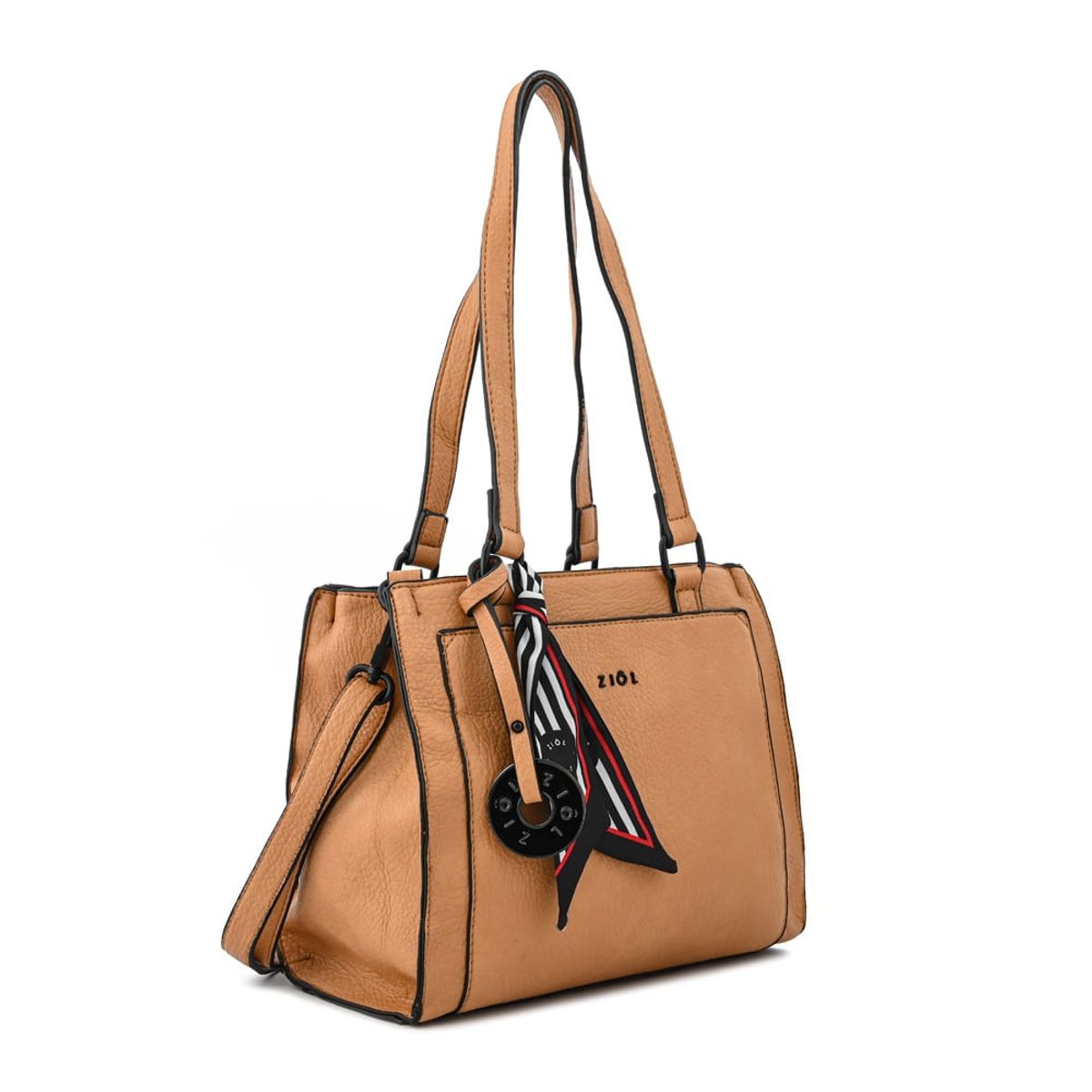 ZIOL - Cartera tote tres divisiones raina mediana camel