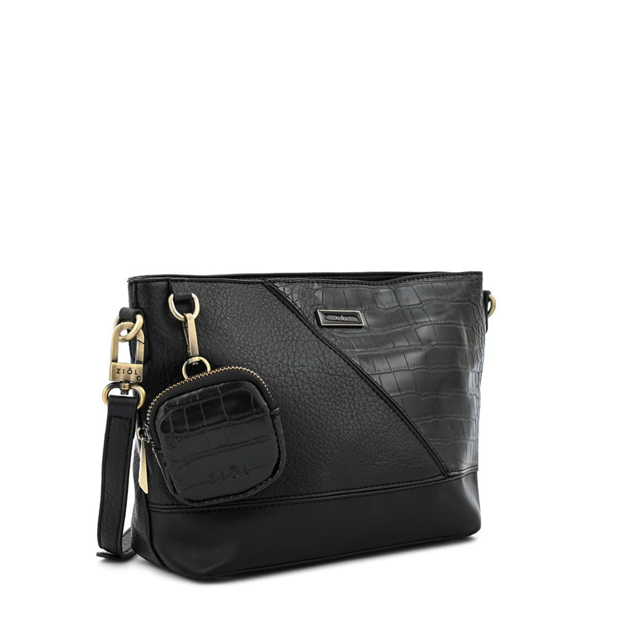 ZIOL - Cartera bandolera sira pequeña negro