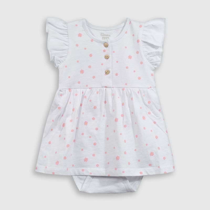 COLLOKY - Vestido Niña Blanco 54985 Colloky