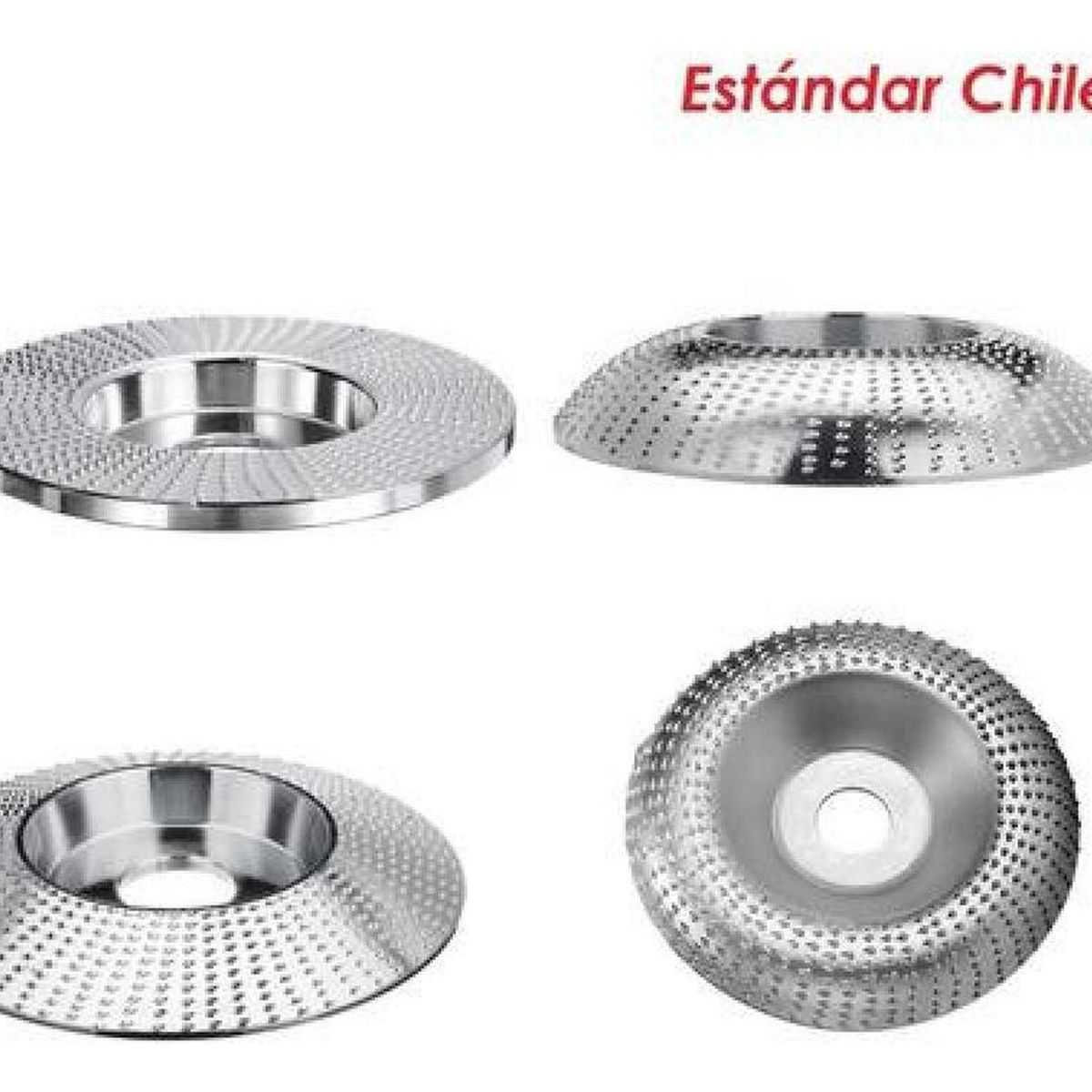 GENERICO - Disco Desgaste De Madera Estándar Chile 22 Mm Lijado Esmeril - Plateado