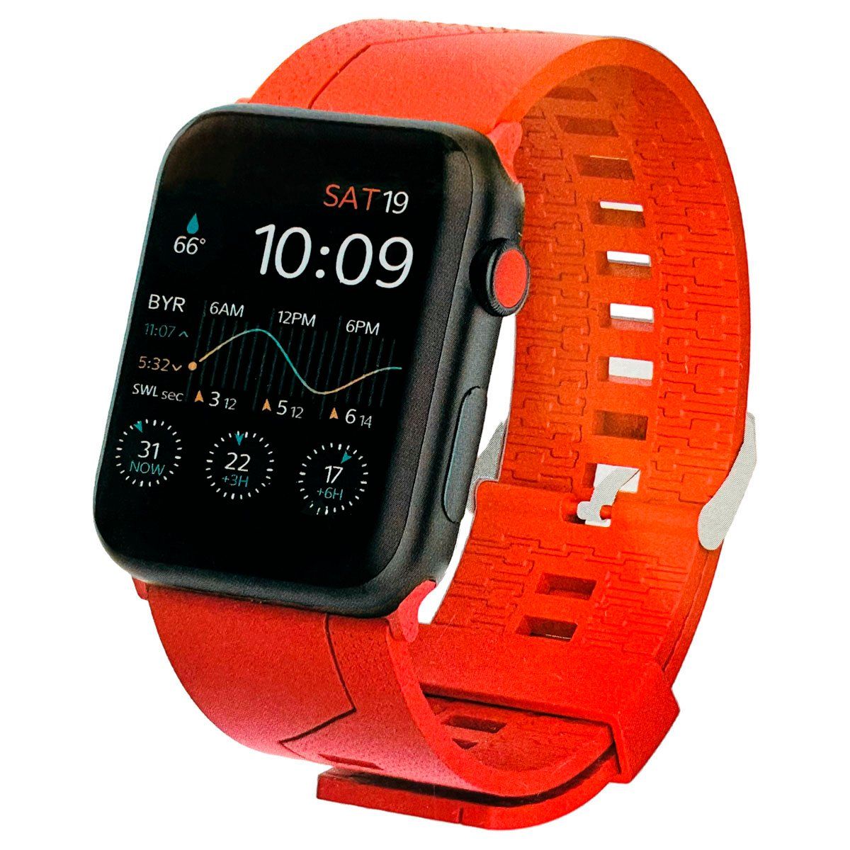 JOICO - Correa Goma Compatible Con Apple Watch de 38/40/41 mm Rojo
