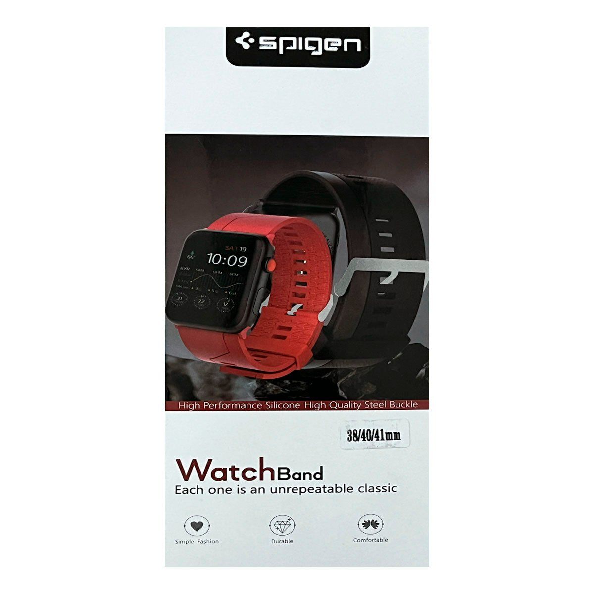 JOICO - Correa Goma Compatible Con Apple Watch de 38/40/41 mm Rojo