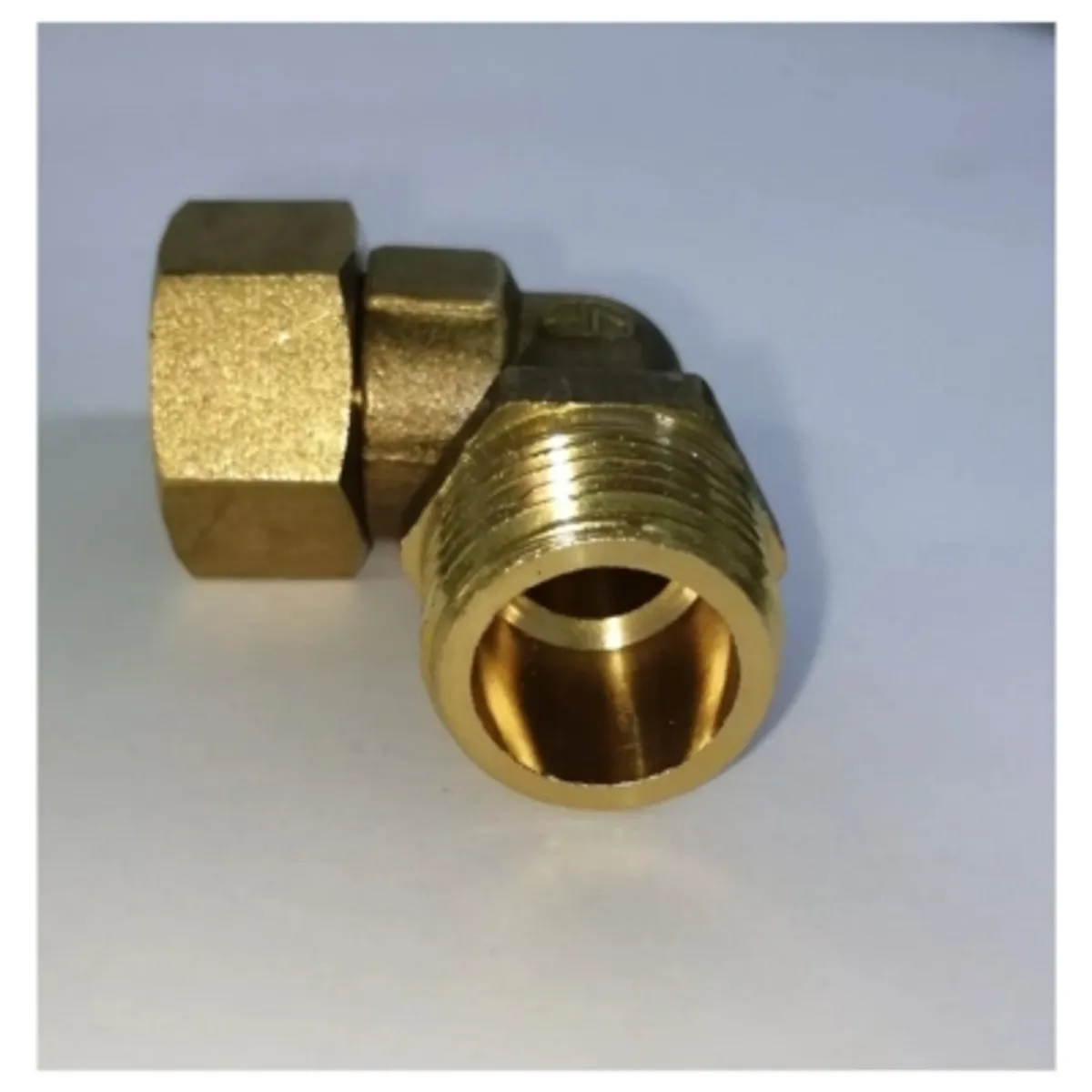 GENERICO - Codo De Bronce He 12 - Hi 12  Media Pulgada Cocina Baño