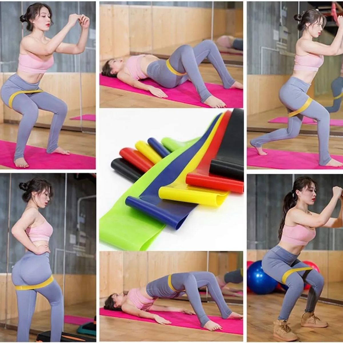 GENERICO - LIGAS EJERCICIOS BANDA X5 LIGAS DE RESISTENCIAS