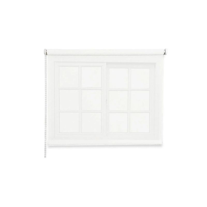IMPORTCLICK - Cortina Roller Rustica Deluxe 80x160 CM Blanco - Blanco