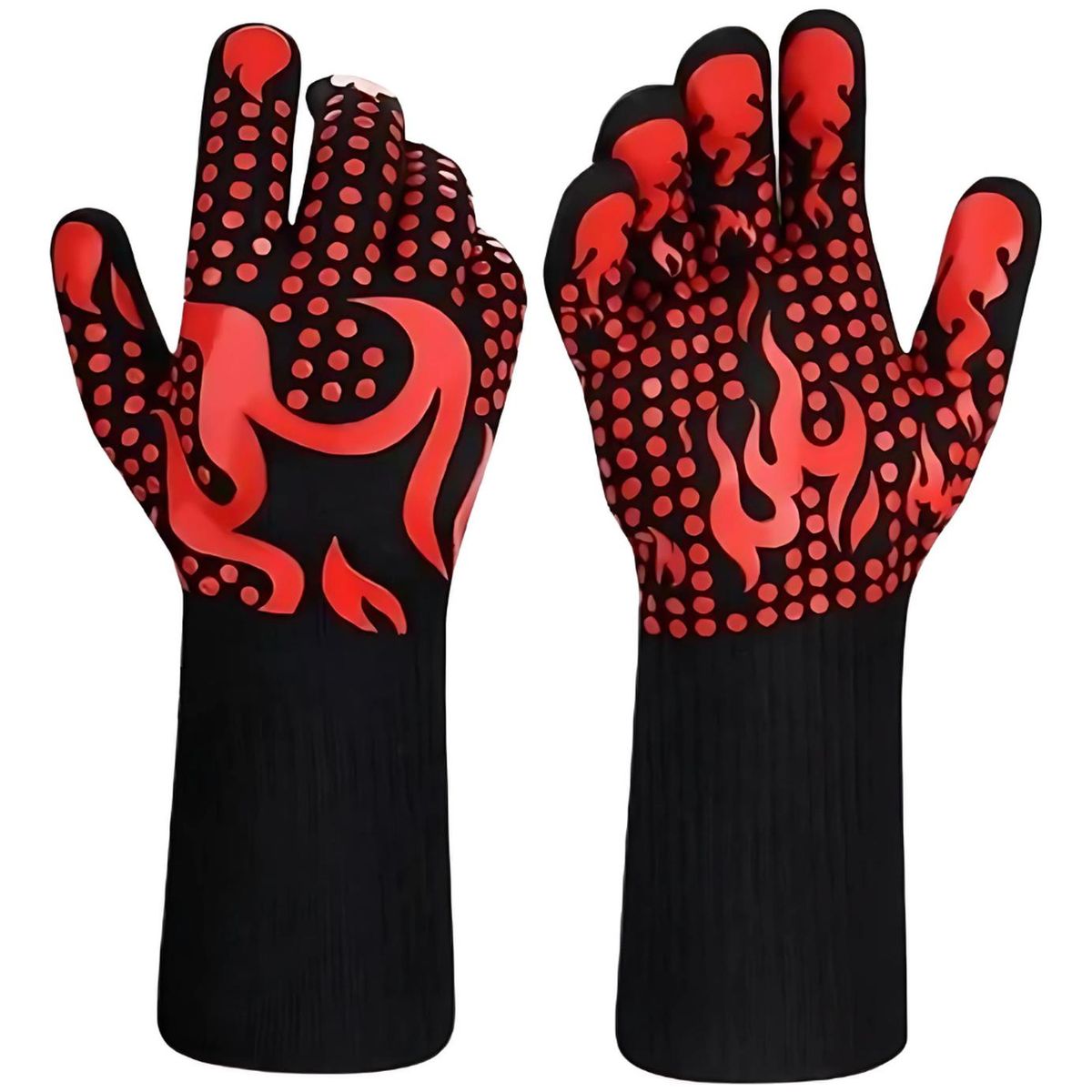 IMPORTCLICK - Par Guantes Cocina Alta Temperatura Asado Parrilla BBQ