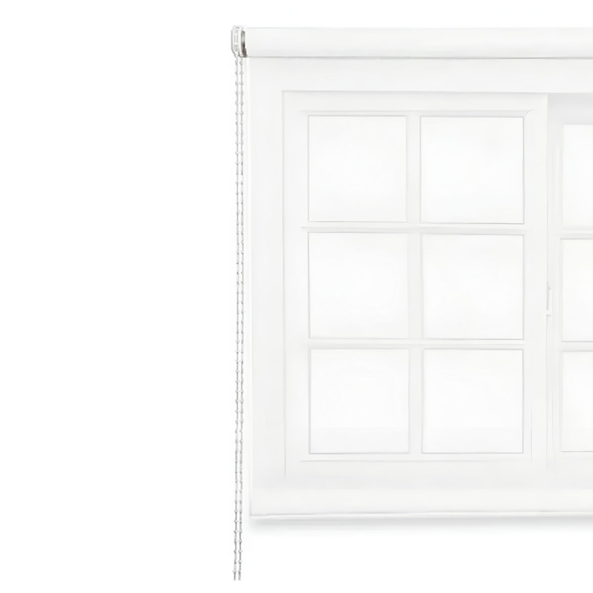 IMPORTCLICK - Cortina Roller Rustica Deluxe 100x160 CM Blanco - Blanco