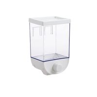 Contenedor Organizador Pared Cereales Azúcar Especies 1 Litro. Blanco