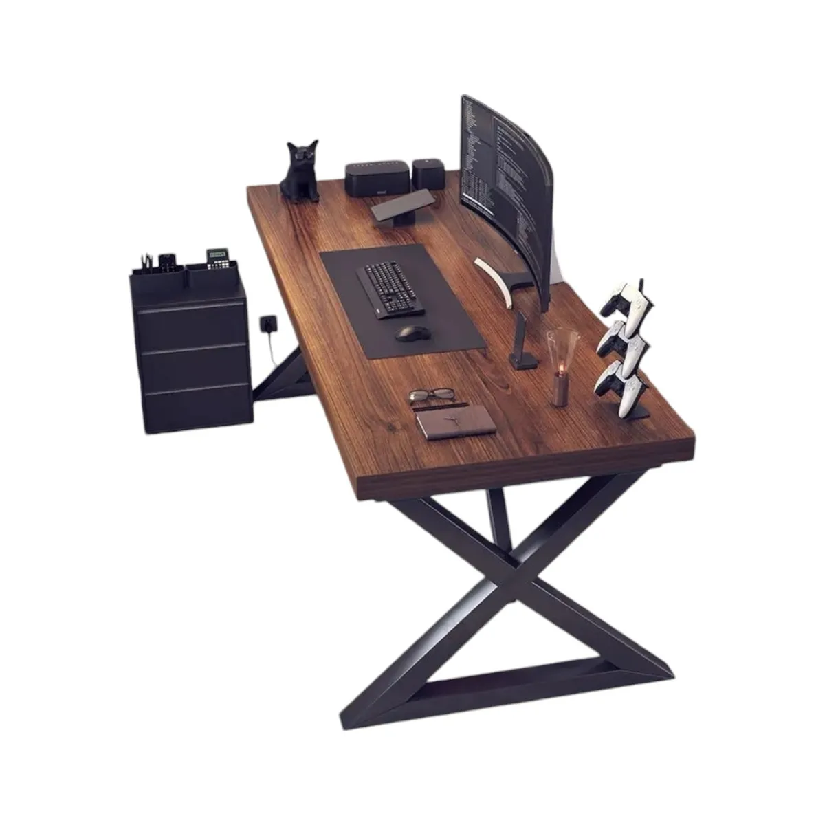 LUBABYCAS - Escritorio Mesa Comedor Gamer 120*60*75cm LuBabycas