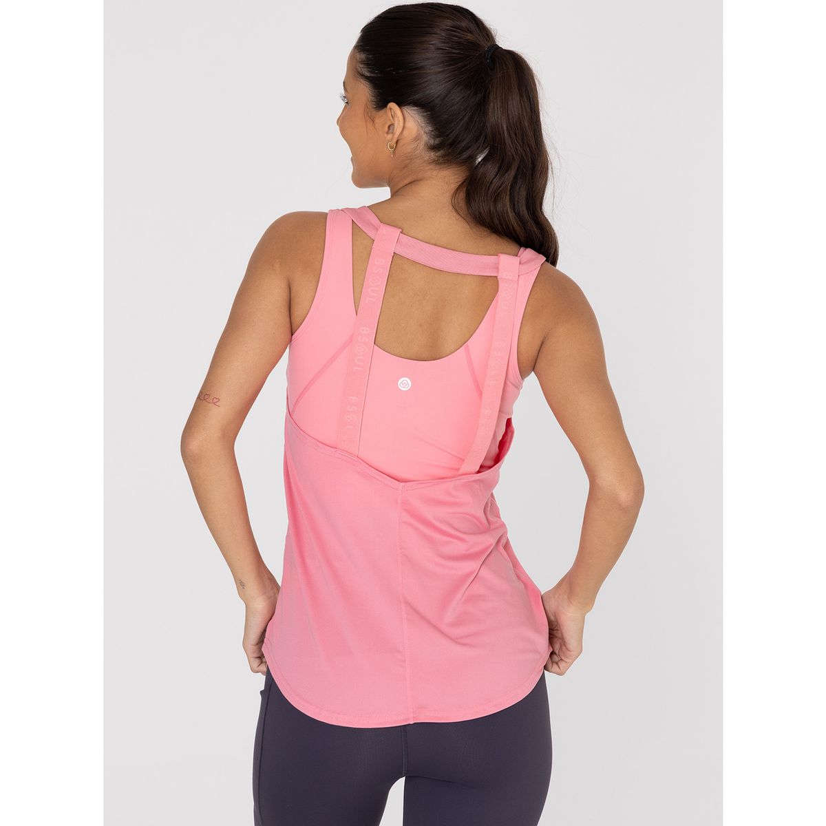 BSOUL - Polera deportiva Mujer Training Tank Rosada BSOUL