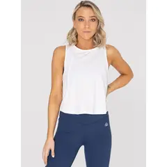 BSOUL - Polera deportiva Mujer Zia Blanca