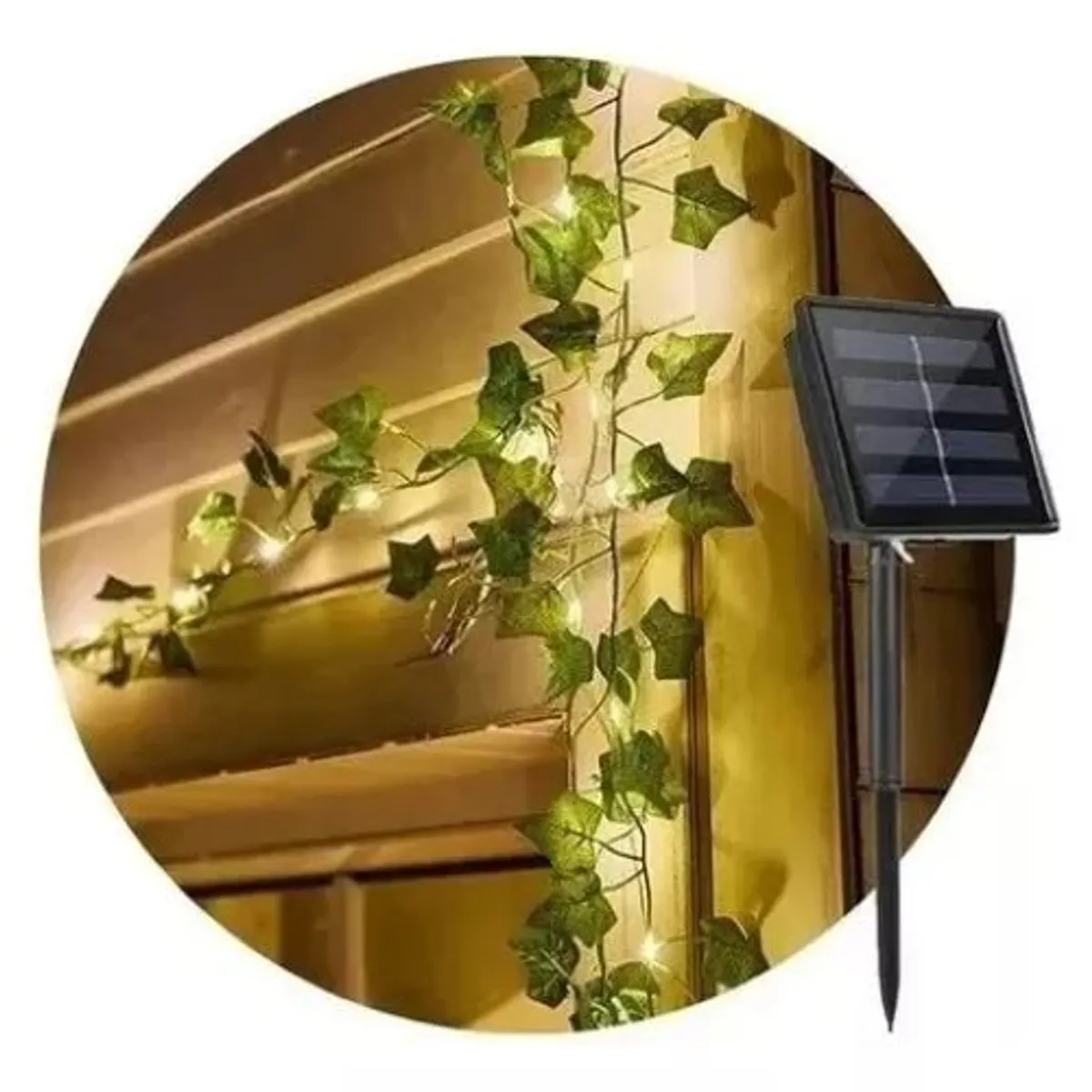 SHOP EHOME BAG - Cortina Hoja Solar 10 Metros Luces Led Guirnalda Navidad