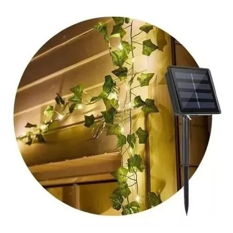 SHOP EHOME BAG - Cortina Hoja Solar 5 Metros Luces Led Guirnalda Navidad