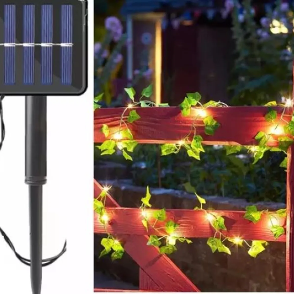 SHOP EHOME BAG - Cortina Hoja Solar 10 Metros Luces Led Guirnalda Navidad