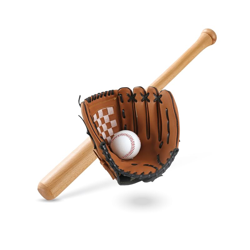 PWRFITNESS - Set de Baseball Bate Madera