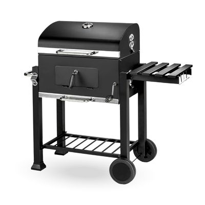 Home & Desing Parrilla A Carbón Con Tapa, Termómetro Y