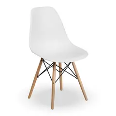 HOME & DESING - Silla estilo moderno Blanca