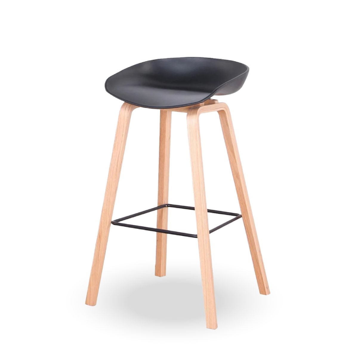 HOME & DESING - Silla Taburete color Negro