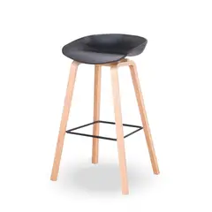 HOME & DESING - Silla Taburete color Negro