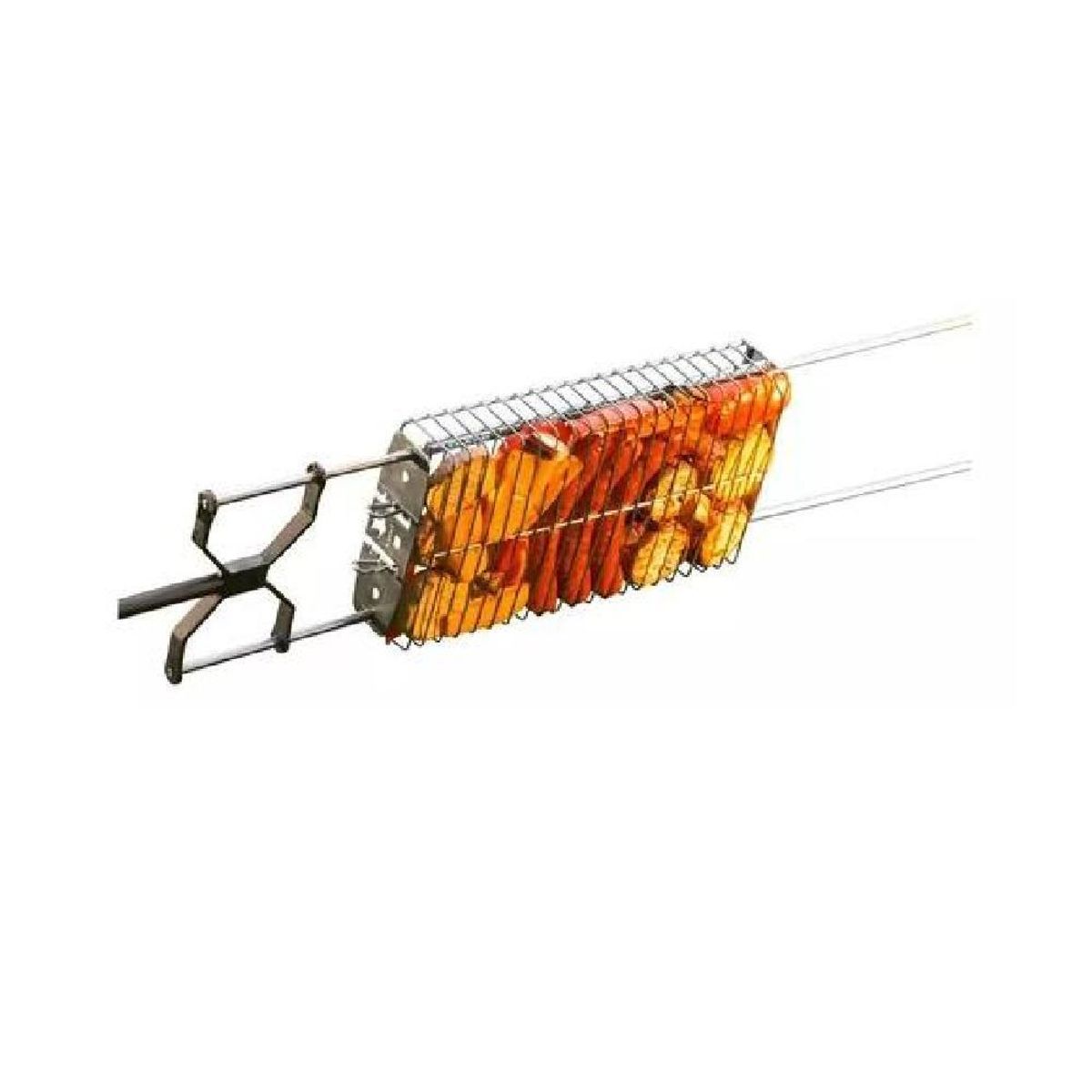 GENERICO - Canasta O Rejilla De Acero Inox Para Asar Alimentos