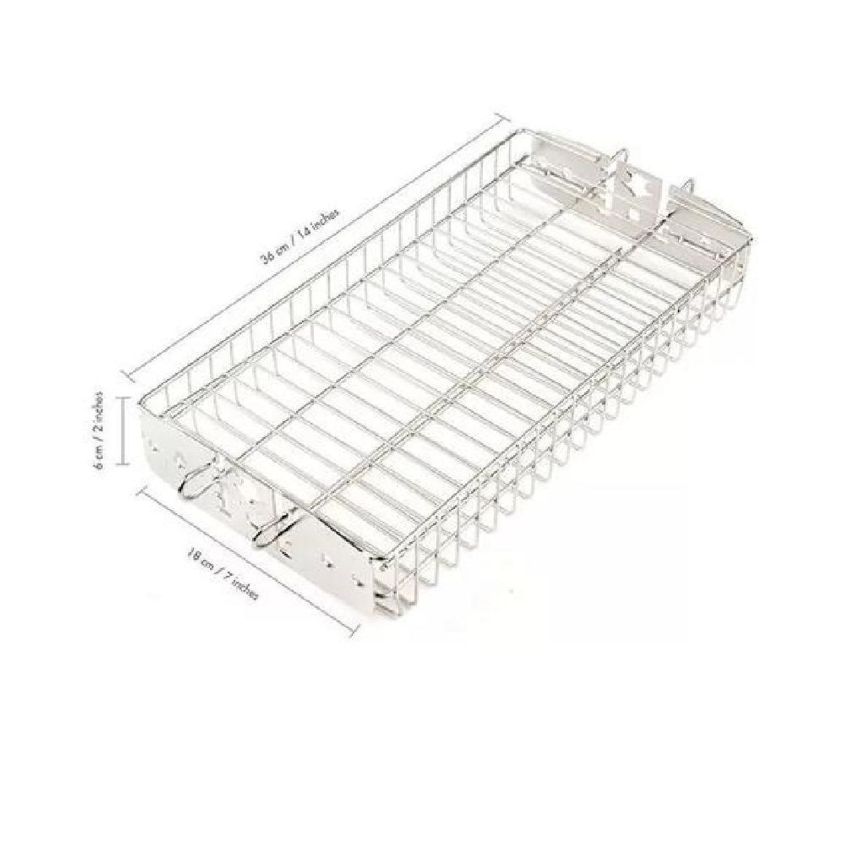 GENERICO - Canasta O Rejilla De Acero Inox Para Asar Alimentos