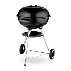 HOME & DESING - Parrilla Redonda con tapa Negra