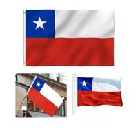 Bandera Chilena Publicitarias De Chile Poliester 90 X 150cm