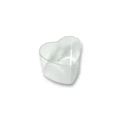 GENERICO - Pack 20 Vasos Shots Corazon Mini Postres Dulces 70ml