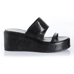 VIA UNO - Sandalia Mujer Negro 22542602