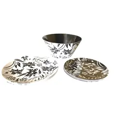 BONITA HOME - Juego de Vajilla Melamina 9 Piezas Mod Bh-bn-01_