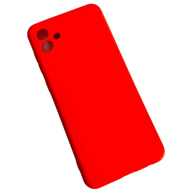 GENERICO - Carcasa Para Samsung A04 Normal Silicona Rojo