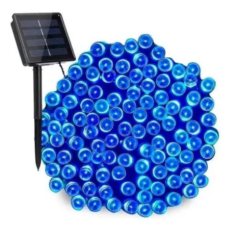 SHOP EHOME BAG - Luces Led Solar Navidad Guirnalda 10m Luz Azul