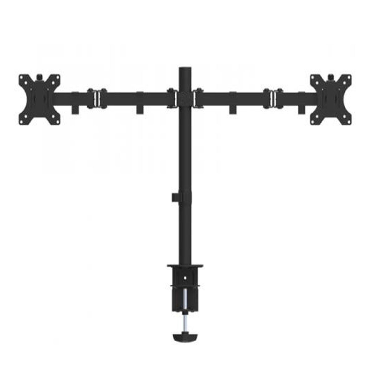 KLIP XTREME - SOPORTE DE ESCRITORIO DOBLE LCD HASTA 32 TIPO PRENSA