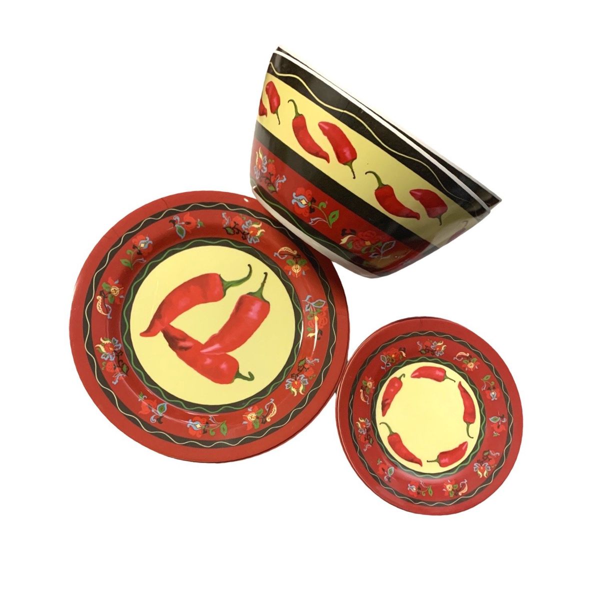 BONITA HOME - Juego Vajilla Bonita Home 10 Piezas Melamina Mod Bh-aj-01