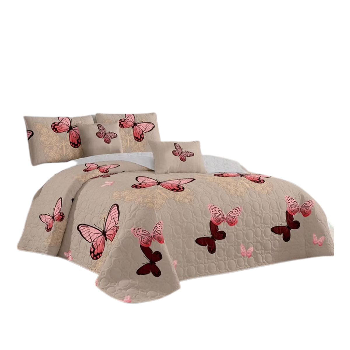 GENERICO - Cubrecama Quilt King De Verano Diseños Estampados GS.