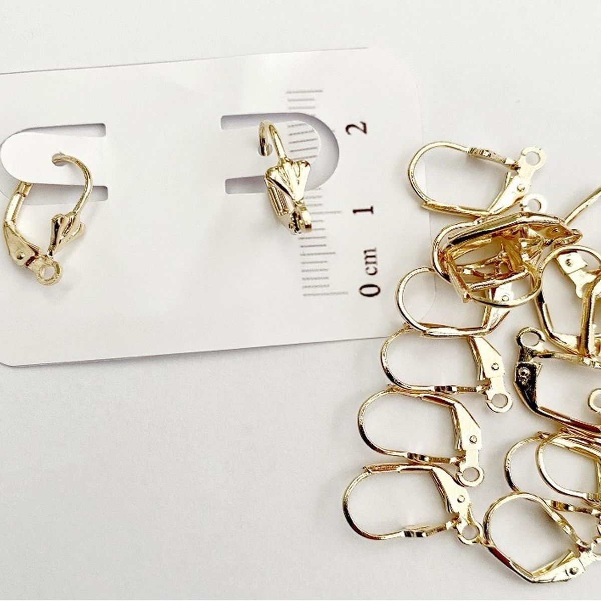 GENERICO - Set De 6 Pares De Bases De Aros Con Baño De Oro Modelos 1 - Dorado