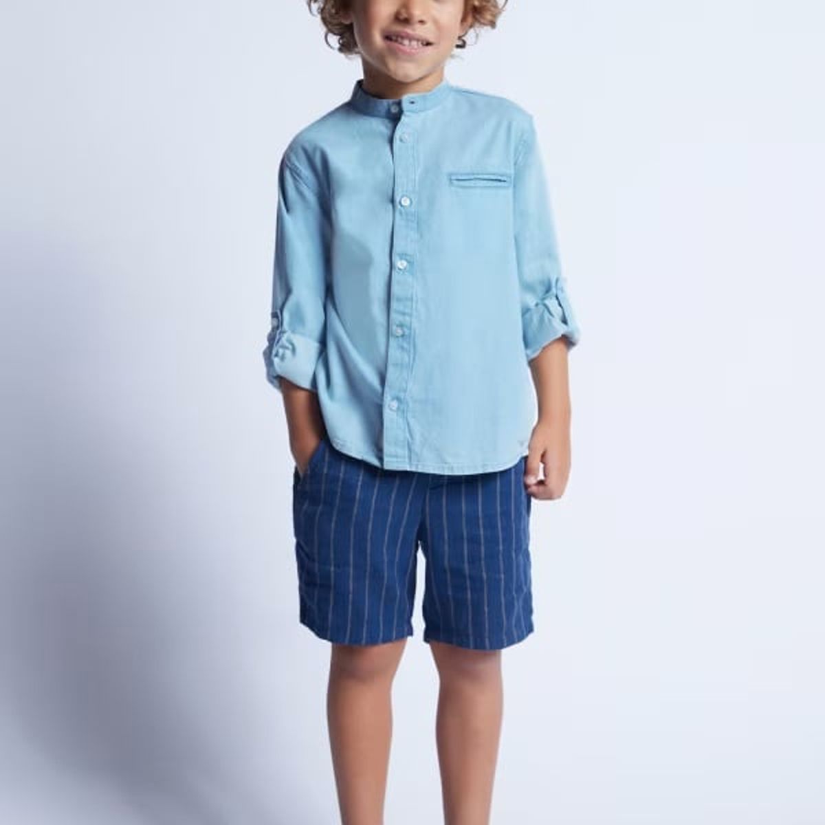 MAYORAL - Camisa manga larga vaquera Better Cotton niño