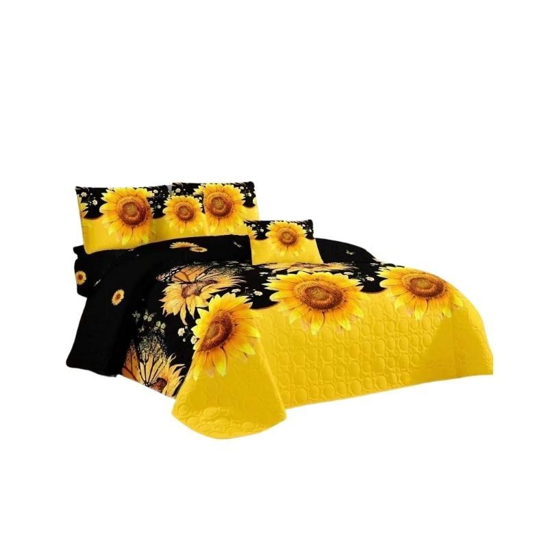 GENERICO - Cubrecama Quilt De Verano 2 Plazas Diseños Estampados Floral
