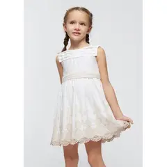 MAYORAL - Vestido bordado Better Cotton niña