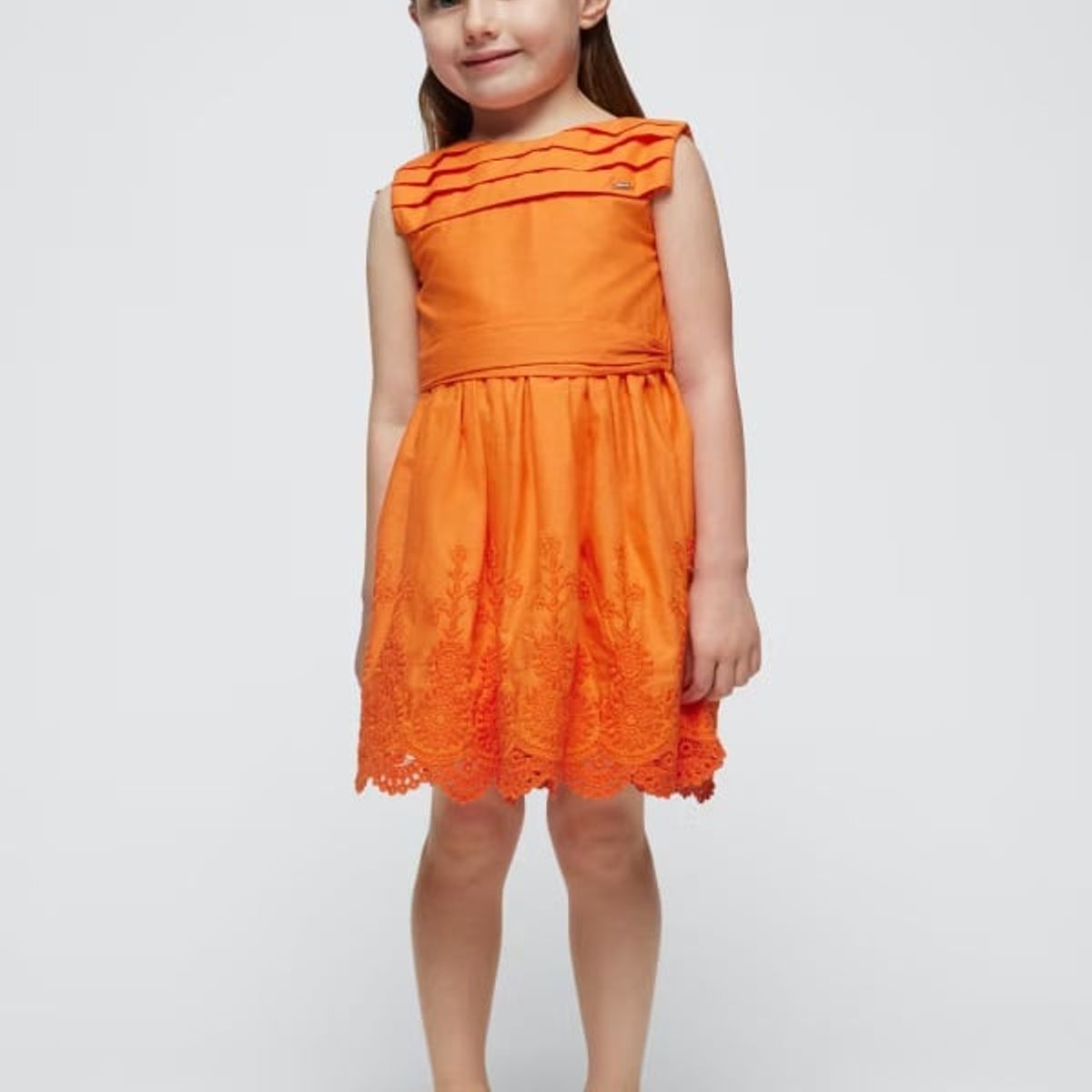 MAYORAL - Vestido bordado Better Cotton niña