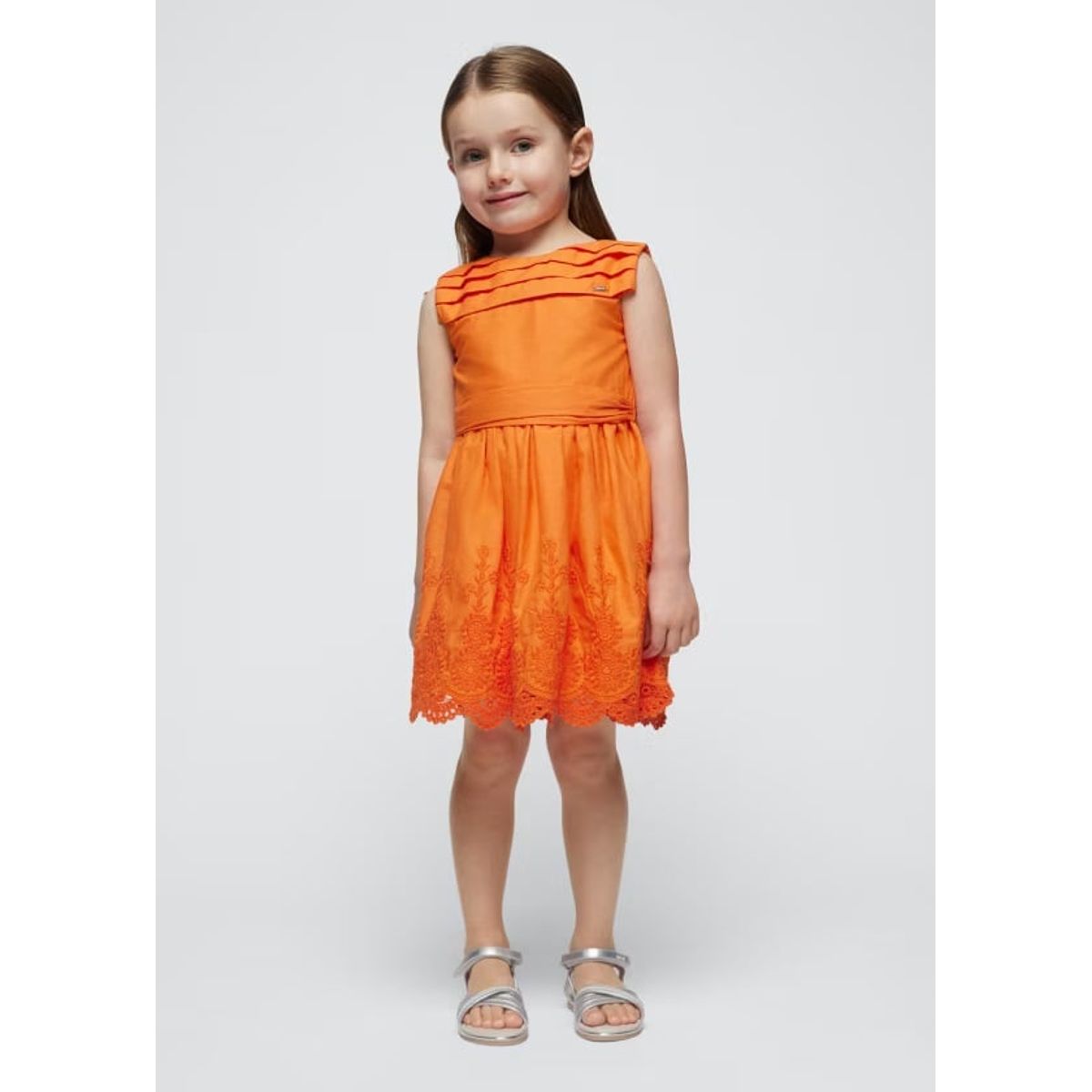 MAYORAL - Vestido bordado Better Cotton niña